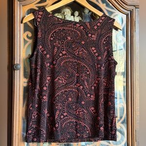 Y2K 90s sparkle paisley top
